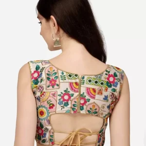 Women Embellished Back Open Blouse - Image 2