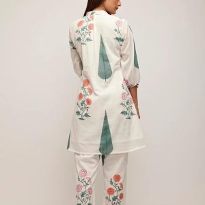 Women’s Rayon Co Ord Set For Women | Co Ord Set For Women Stylish | Kurta Set For Women | Kurta Set | Ethnic Co Ord Set For Women | 3/4 Sleeve Co-Ord Set - Image 3